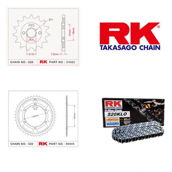 14-18 Rk Zincir Dişli Set Cbr 250 R O-ringli Set 14-18 Rk Zincir Dişli Set Cbr 250 R O-ringli Set