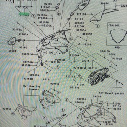 08-10 Kawasaki Ninja 250R Sol Ayna Bağlantı Demiri