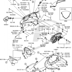 08-10 Kawasaki ninja 250r sağ ayna bağlantı demiri