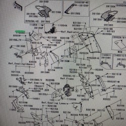 08-09 Kawasaki Gtr 1400 Sağ Grenaj Montaj Demiri