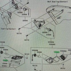 Kawasaki gtr 1400 Arka sinyal camı oringi 