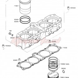 88-91 kawasaki zxr 750 piston pimi zxr750 piston pimi sıfır gpx 750r biyel kolu