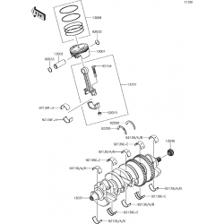 kawasaki zzr 1400 krank zx14 krank sıfır orıjınal 12-20 model ıcin