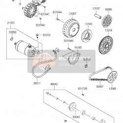 Kawasaki j 300 marş dişlisi j 300 marş dişlisi büyük olan