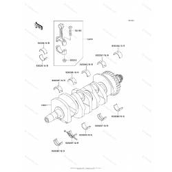 95-97 Kawasaki zx6r biyel kolu zx6 r biyel kolu sıfır 95-97 Kawasaki zx6r biyel kolu zx6 r biyel kolu sıfır