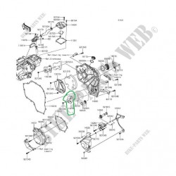 kawasaki ninja h2 debriyaj iç kapağı alt taraf ninja h2 r debriyaj iç alt
