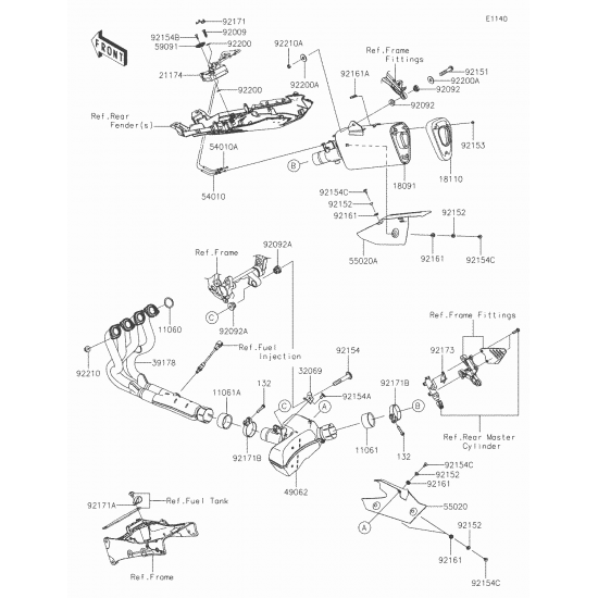 13-18 kawasaki zx6 egsoz ucu kapak zx 636 egsoz ucu kapak zx636 egsoz kapağı 13-18 kawasaki zx6 egsoz ucu kapak zx 636 egsoz ucu kapak zx636 egsoz kapağı