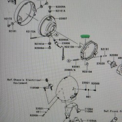 Kawasaki vn 900 custom ön far montaj çerçevesi vn 900 dış montaj demiri