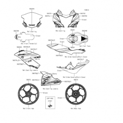 Kawasaki Ninja 250 SL WSB Modeli 250 SL Stıcker Kawasaki Ninja 250 SL WSB Modeli 250 SL Stıcker