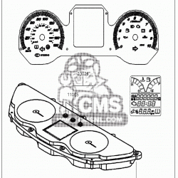 Kawasaki j 300 kilometre saati j300 gösterge sıfır orıjınal