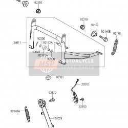 Kawasaki j 300 orta sehpa j 300 orta ayaklık