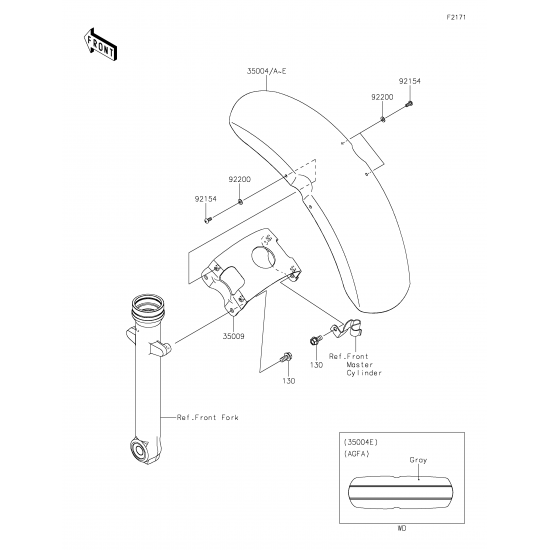 Kawasaki vulcan s ön çamurluk bağlantı demiri Kawasaki vulcan s ön çamurluk bağlantı demiri