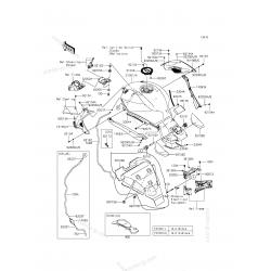 kawasaki ninja h2 depo altı yalıtımı ninja h2r depo alt süngeri 