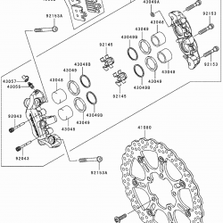 06-07 Kawasaki zx10 ön disk zx10r ön disk zx 10 r ön disk orijinal