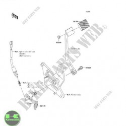 kawasaki vn 900 fren pedalı sıfır orıjınal 