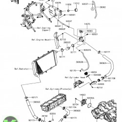 12-20 kawasaki versys 1000 su deposu klz 1000 yedek su deposu  