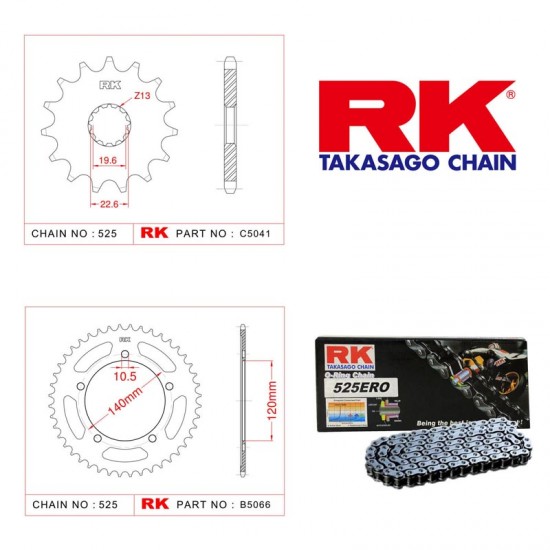 07-17 Rk Zincir Dişli Set Dl 650 V-strom O-ringli Set 07-17 Rk Zincir Dişli Set Dl 650 V-strom O-ringli Set