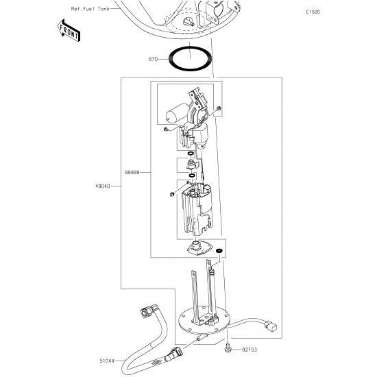 14-22 kawasaki z 1000 benzin pompası z1000 benzin pompası komple