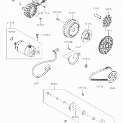 kawasaki j 300 yağ pompası j300 yağ pompası orıjınal