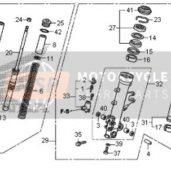 07-17 honda goldwing 1800 ön amortisör sol gl 1800 ön takım sol 07-17 honda goldwing 1800 ön amortisör sol gl 1800 ön takım sol
