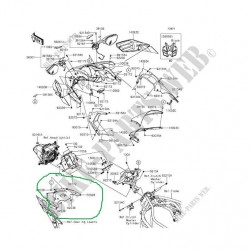 kawasaki ninja h2 kafa grenajı alt panzolot ninja h2r kafa alt panzolot
