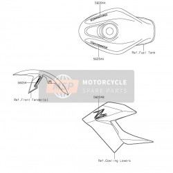 Kawasaki Z 250 SL Sağ Sol Grenaj Z Logosu
