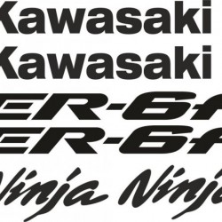 12-16 Kawasaki ER-6F Sağ Sol Grenaj ER6-F Stıcker
