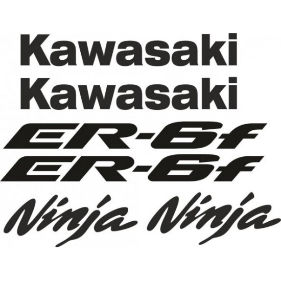 12-16 Kawasaki ER-6F Sağ Sol Grenaj ER6-F Stıcker 12-16 Kawasaki ER-6F Sağ Sol Grenaj ER6-F Stıcker