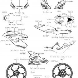 15-16 Kawasaki Ninja 250 SL Depo Tank Pedi