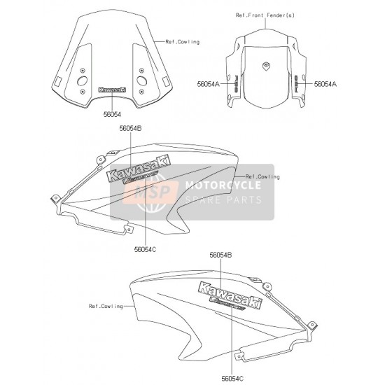 15-20 Kawasaki Versys 650 Depo Grenajı Kawasaki Stıcker