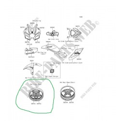 kawasaki ninja h2 ön jant şeridi yeşil ninja h2 jant şeridi orıjınal ön