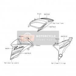 Kawasaki Z 800 Depo Grenajı Stıckerı Üst Taraf Sağ Ebony