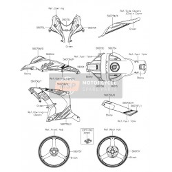 16-17 Kawasaki ZX-10R Kuyruk Grenajı Stickerı Sağ Taraf KRT Modeli 16-17 Kawasaki ZX-10R Kuyruk Grenajı Stickerı Sağ Taraf KRT Modeli