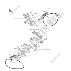 kawasaki ninja h2 ön basamak sürtünme vidası ninja h2 r basamak vidası