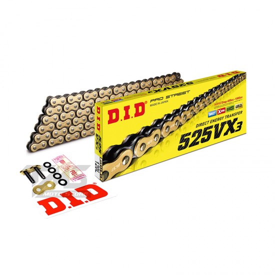 DİD 525VX3-120L GOLD bmw s 1000 rr teteker z,inciri fazer 600 DİD 525VX3-120L GOLD bmw s 1000 rr teteker z,inciri fazer 600